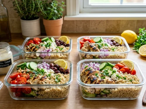 Meal Prep Mediterranean Chicken Grain Bowls