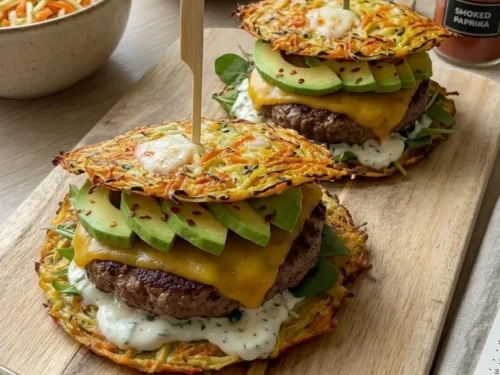 Grain-Free Crispy Veggie Hash Hashburger