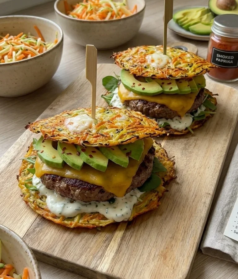 Grain-Free Crispy Veggie Hash Hashburger
