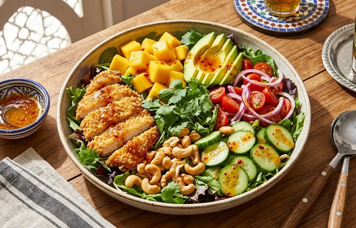 Crispy Chicken Mango Crunch Salad