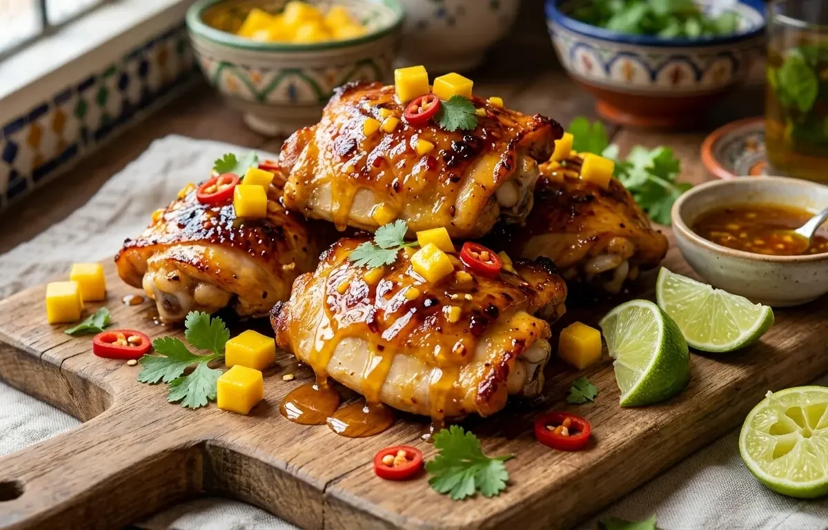 Honey Mango Chili Baked Chicken