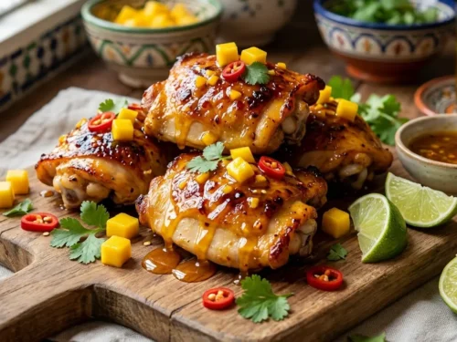 Honey Mango Chili Baked Chicken