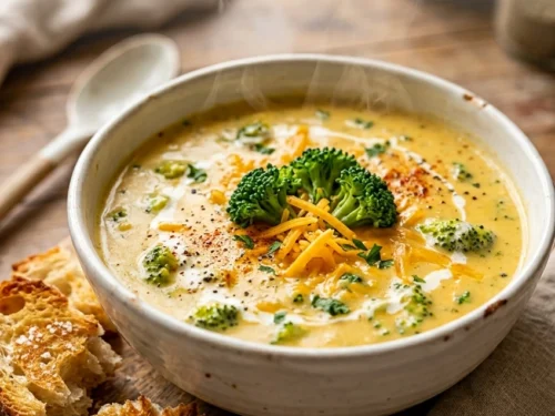 Easy Creamy Broccoli Cheddar Soup