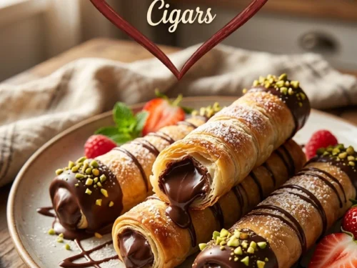 Crispy Chocolate Dessert Cigars