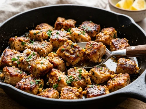 Crispy Garlic Butter Chicken Bites