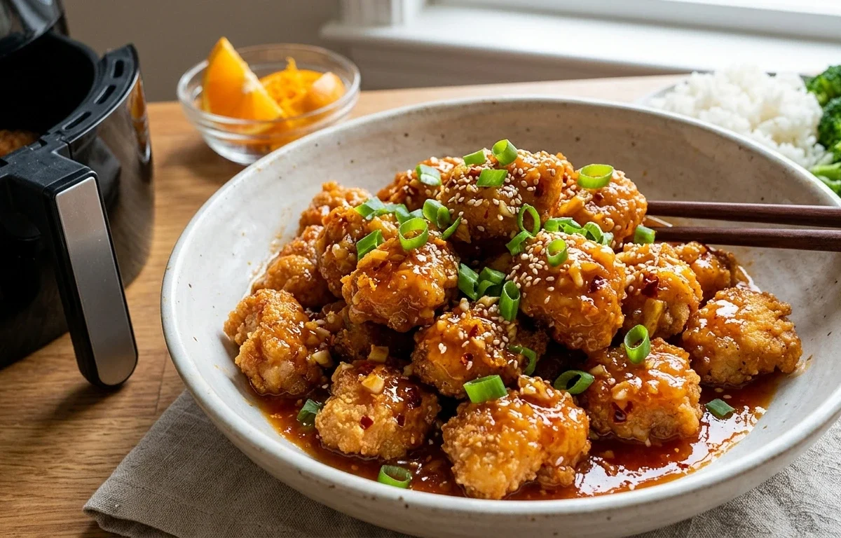 Crispy Air Fryer Orange Chicken