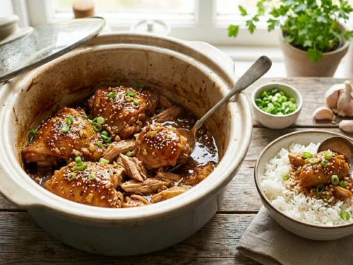 Slow Cooker Honey Garlic Chicken