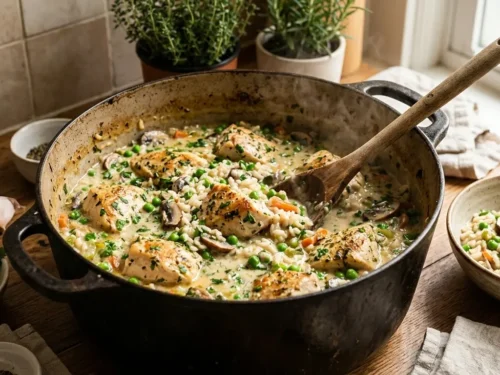 One-Pot Creamy Chicken and Rice