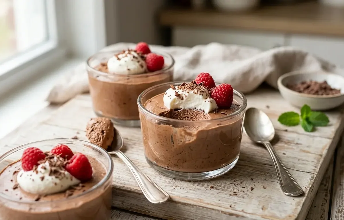 Easy 3-Ingredient Chocolate Mousse (Eggless & Foolproof)