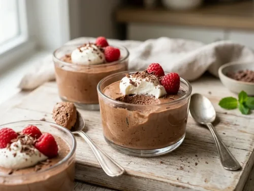 Easy 3-Ingredient Chocolate Mousse (Eggless & Foolproof)