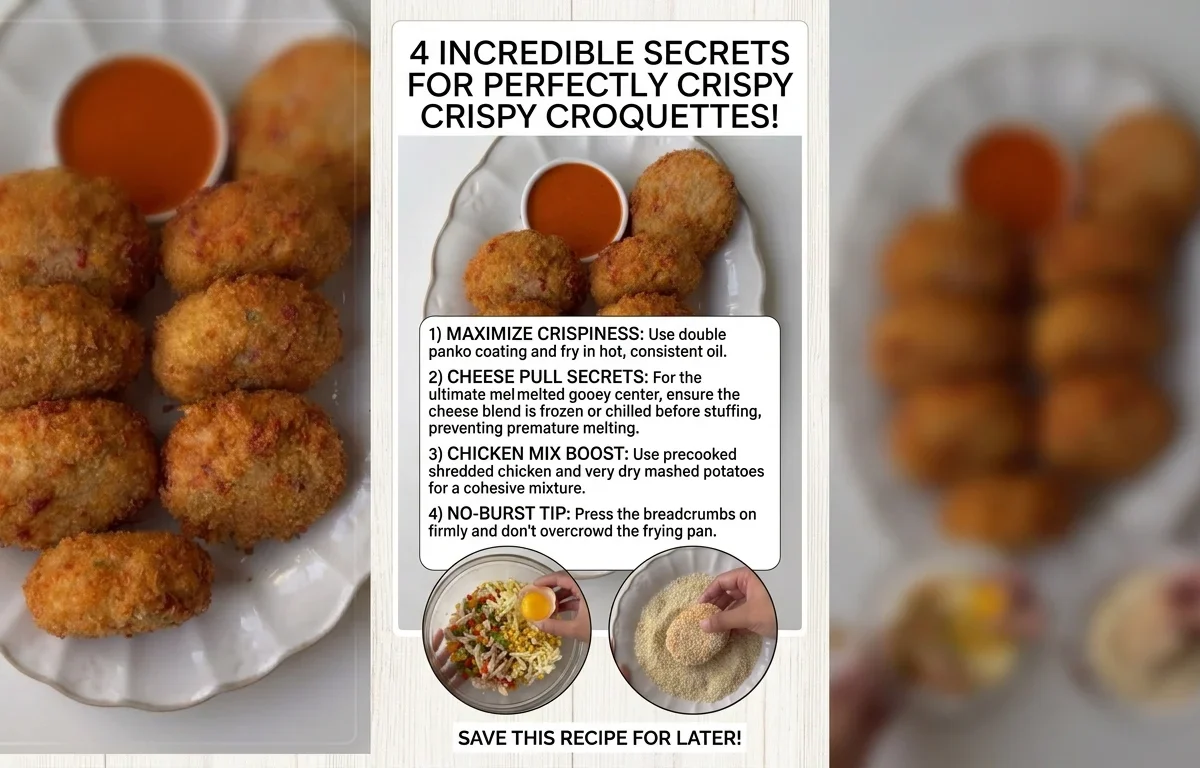 Crispy Chicken & Potato Croquettes