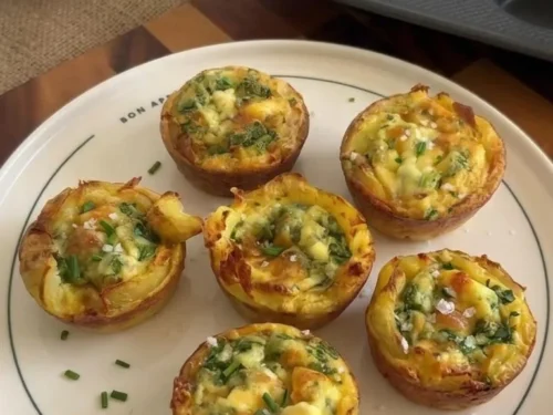 Mini Potato Crusted Quiches