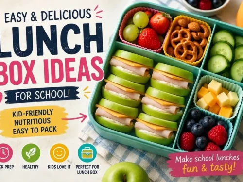 Easy School Lunch Idea: Turkey & Cheese Apple Sandwich