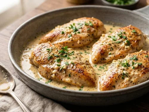 Creamy Garlic Parmesan Chicken Skillet
