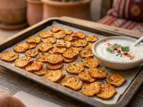 Crispy Baked Sweet Potato Slices