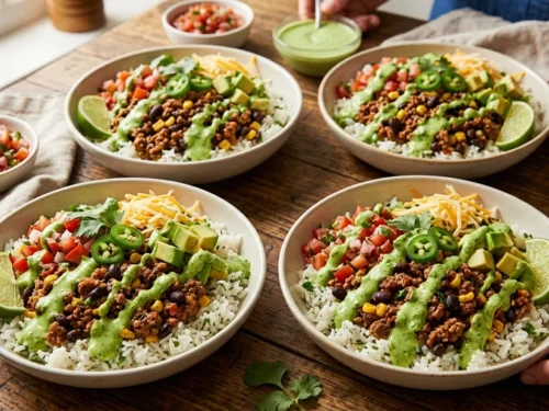 Taco Beef & Rice Bowls