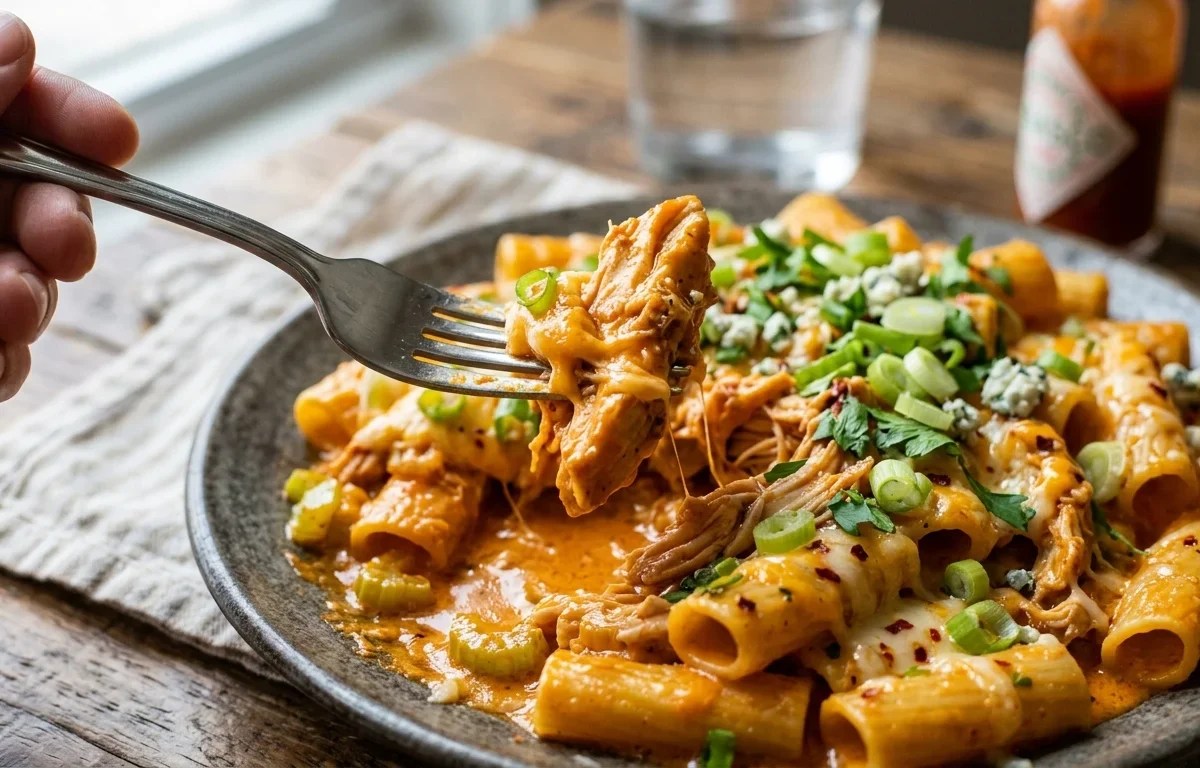 Creamy Buffalo Chicken Pasta