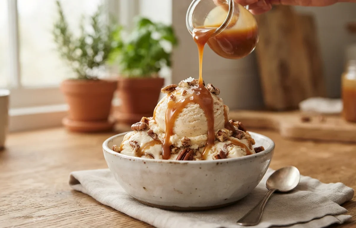 Salted Caramel Crunch Ice Cream