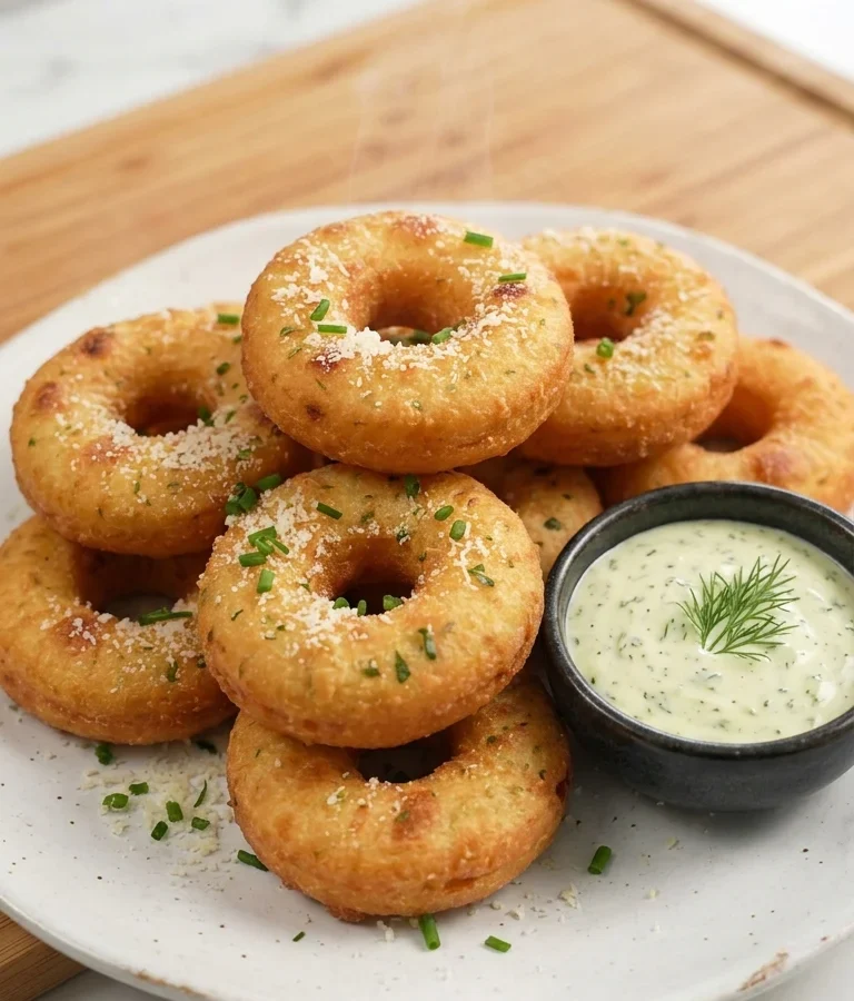 Crispy Potato Donuts (Herb Mashed Potato Rings)
