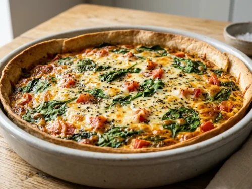 Tortilla Crust Baked Quiche