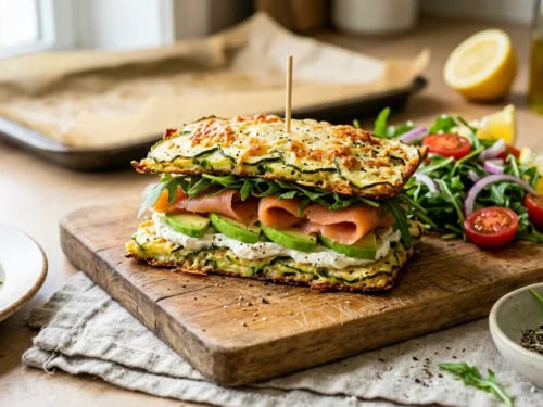 Flourless Zucchini & Smoked Salmon Sandwich