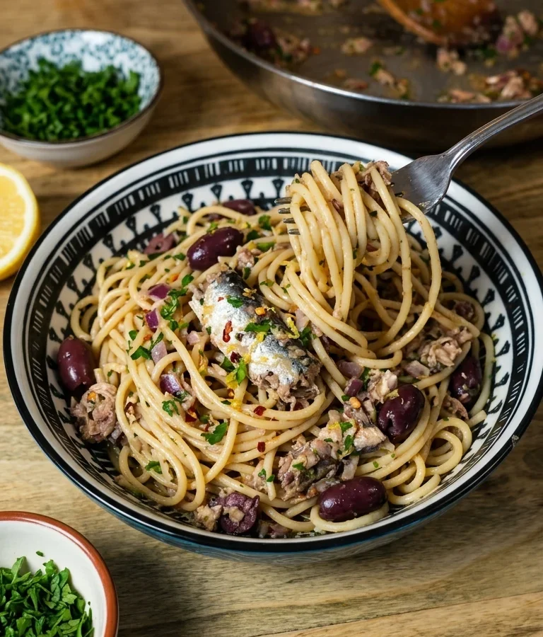Mediterranean Sardine Pasta