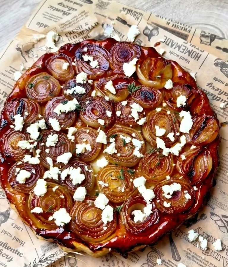 Caramelized Shallot & Goat Cheese Tarte Tatin