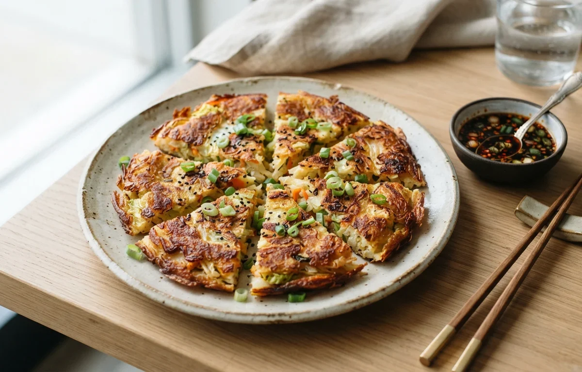 Savory Napa Cabbage Egg Pancake