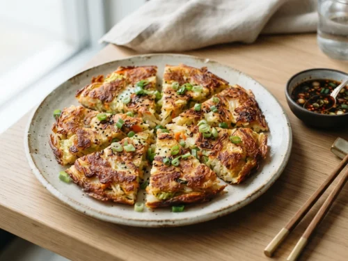 Savory Napa Cabbage Egg Pancake