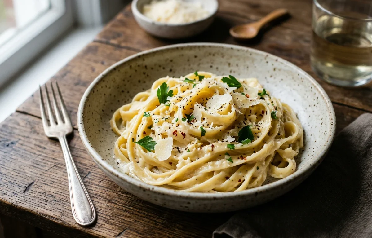 Creamy One-Pot Garlic Parmesan Pasta