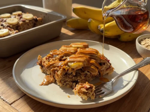 High-Protein Banana Bread Baked Oatmeal