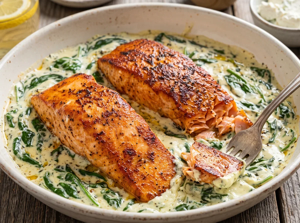 15-Minute Boursin Creamy Salmon