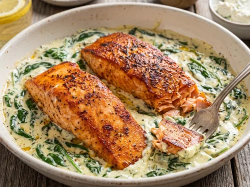 15-Minute Boursin Creamy Salmon