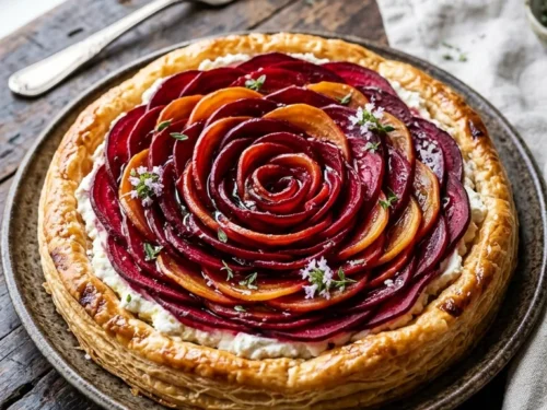 Artisan Beetroot & Whipped Goat Cheese Tart