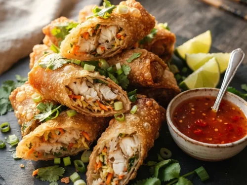 Crispy Golden Fish Roll