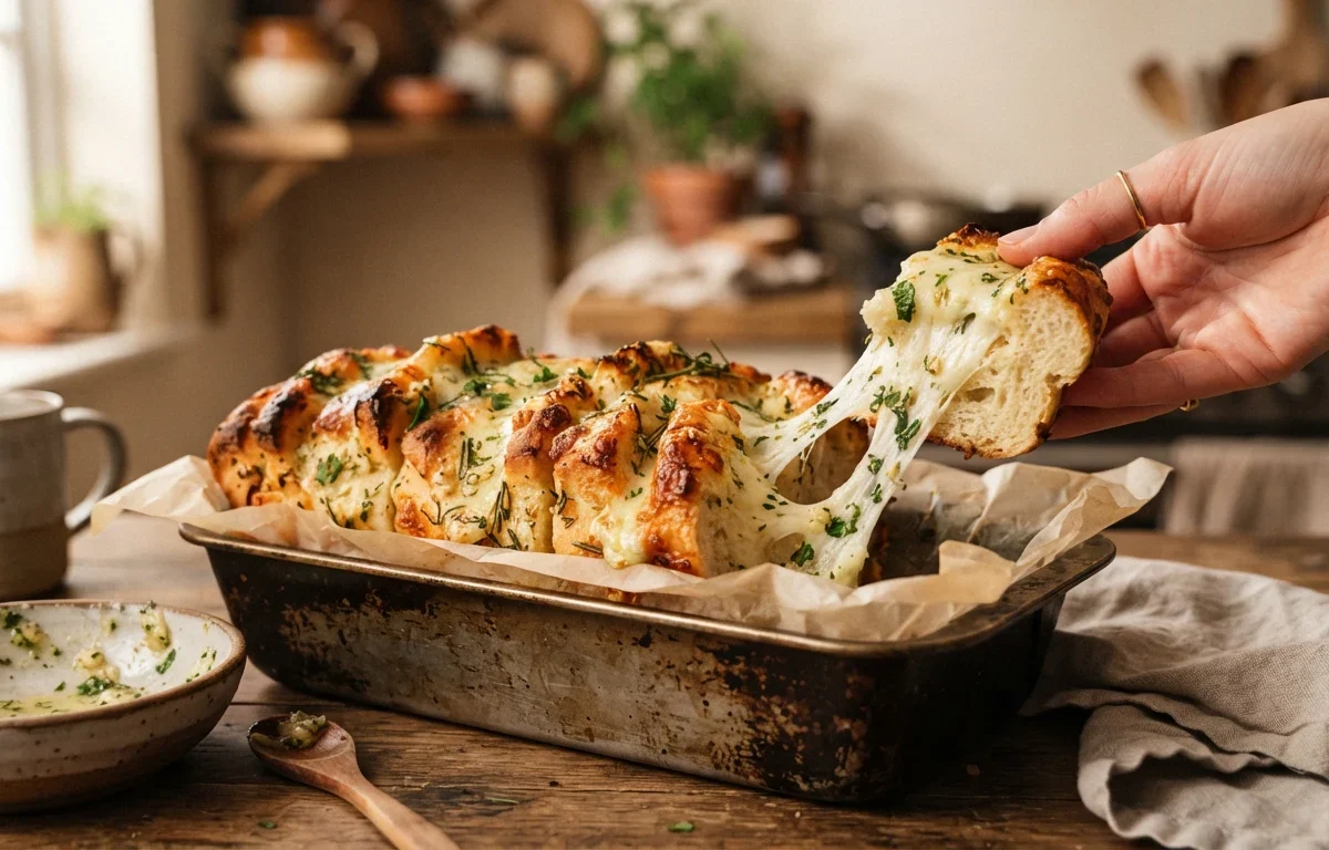 Cheesy Herb Pull-Apart Bread