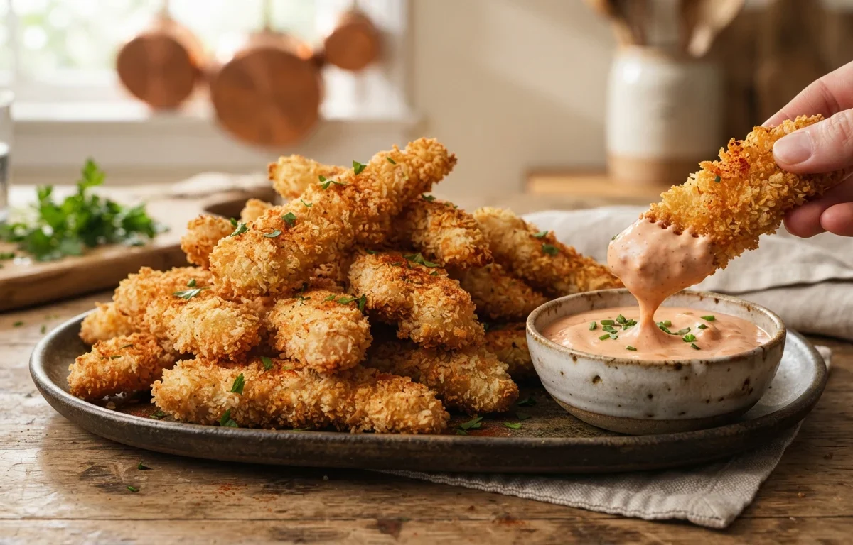 Quick & Easy Crispy Chicken Fries Recipe