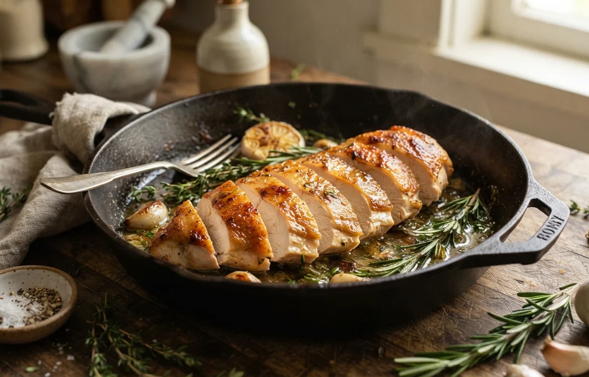 Juicy Pan-Seared Chicken Breast Recipe
