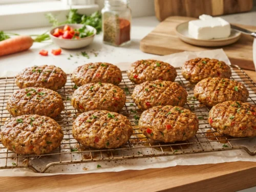 Veggie & Cream Cheese Meat Patties