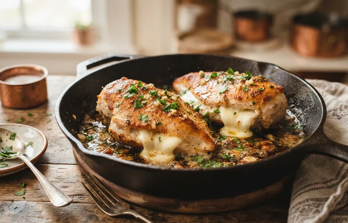 Pan-Seared Cheese-Stuffed Chicken Breasts