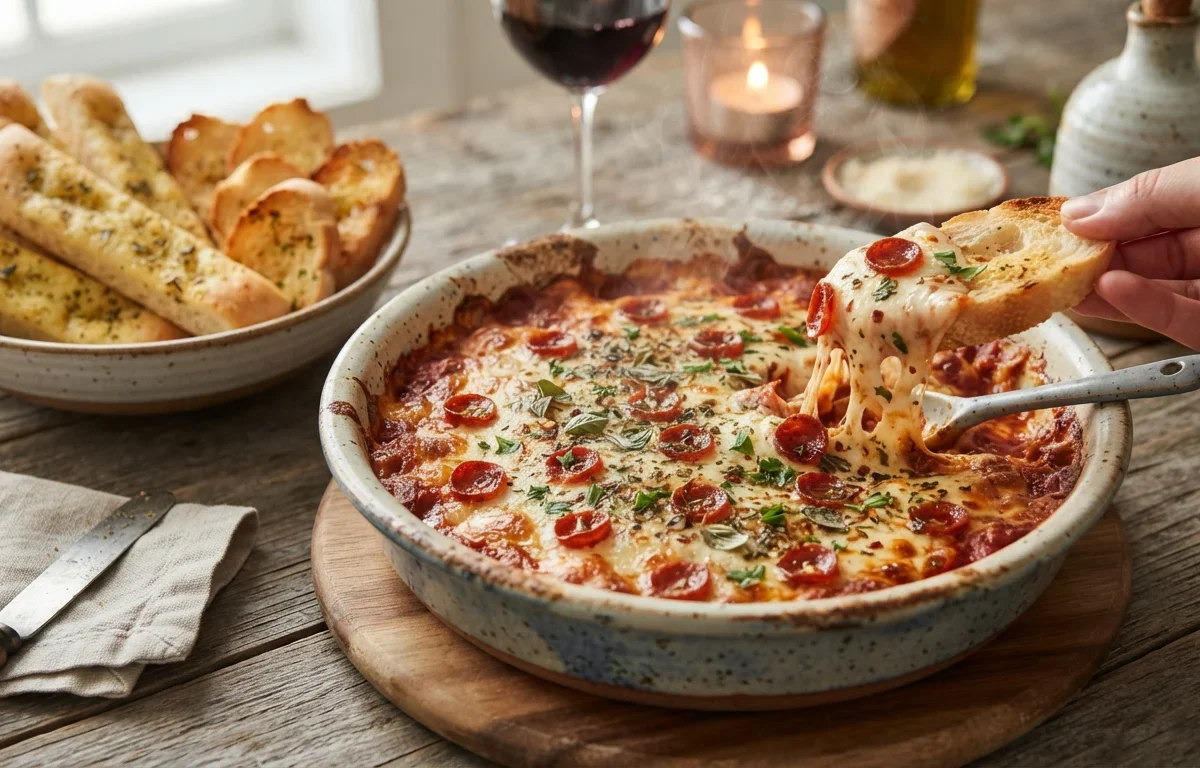 Cheesy Oregano Pizza Dip