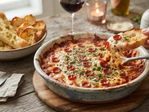 Cheesy Oregano Pizza Dip