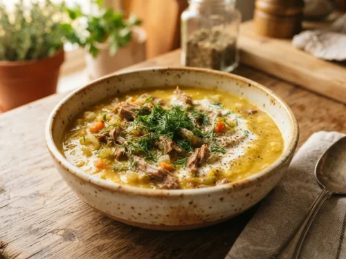 Creamy Meat & Vegetable Soup