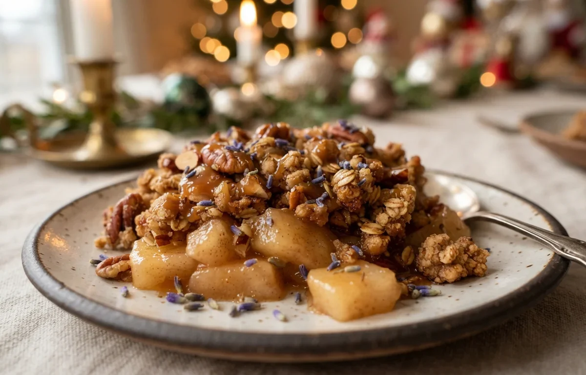 Apple Lavender Crumble