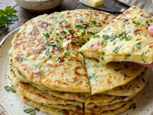 Cheesy Potato Flatbreads