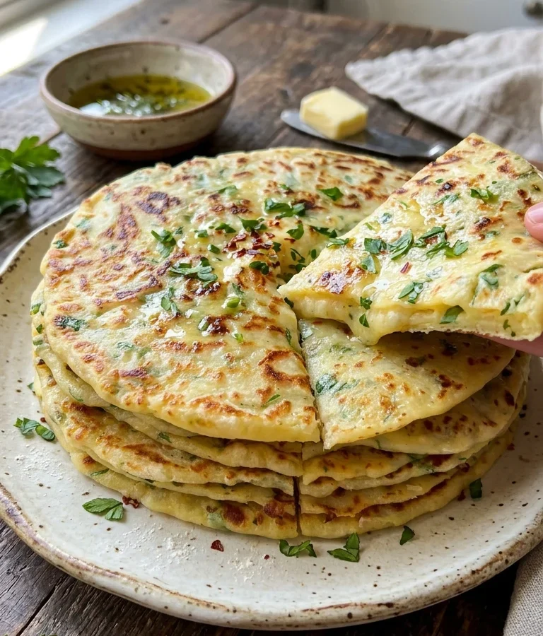 Cheesy Potato Flatbreads