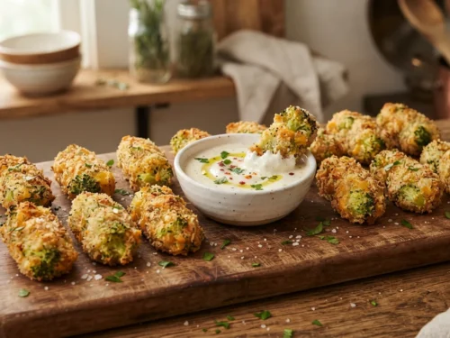 Crispy Broccoli Cheddar Dunkers