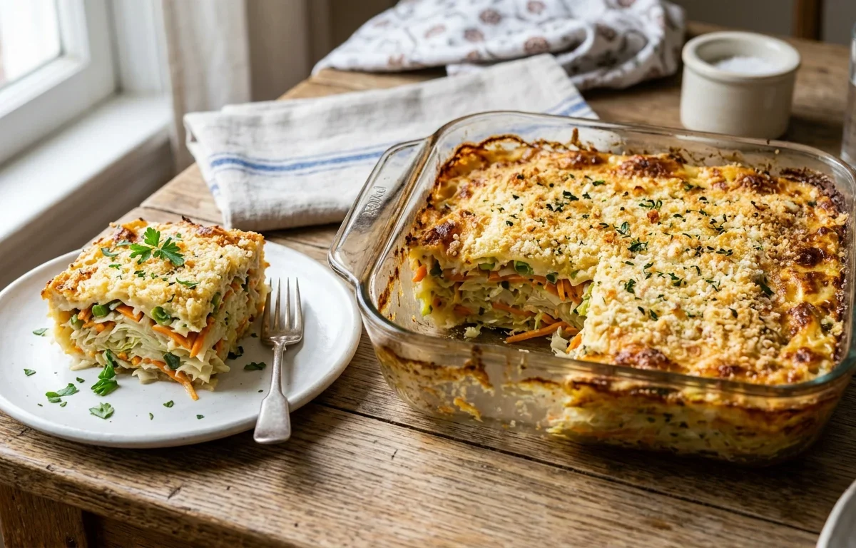 Cozy Cabbage and Vegetable Casserole