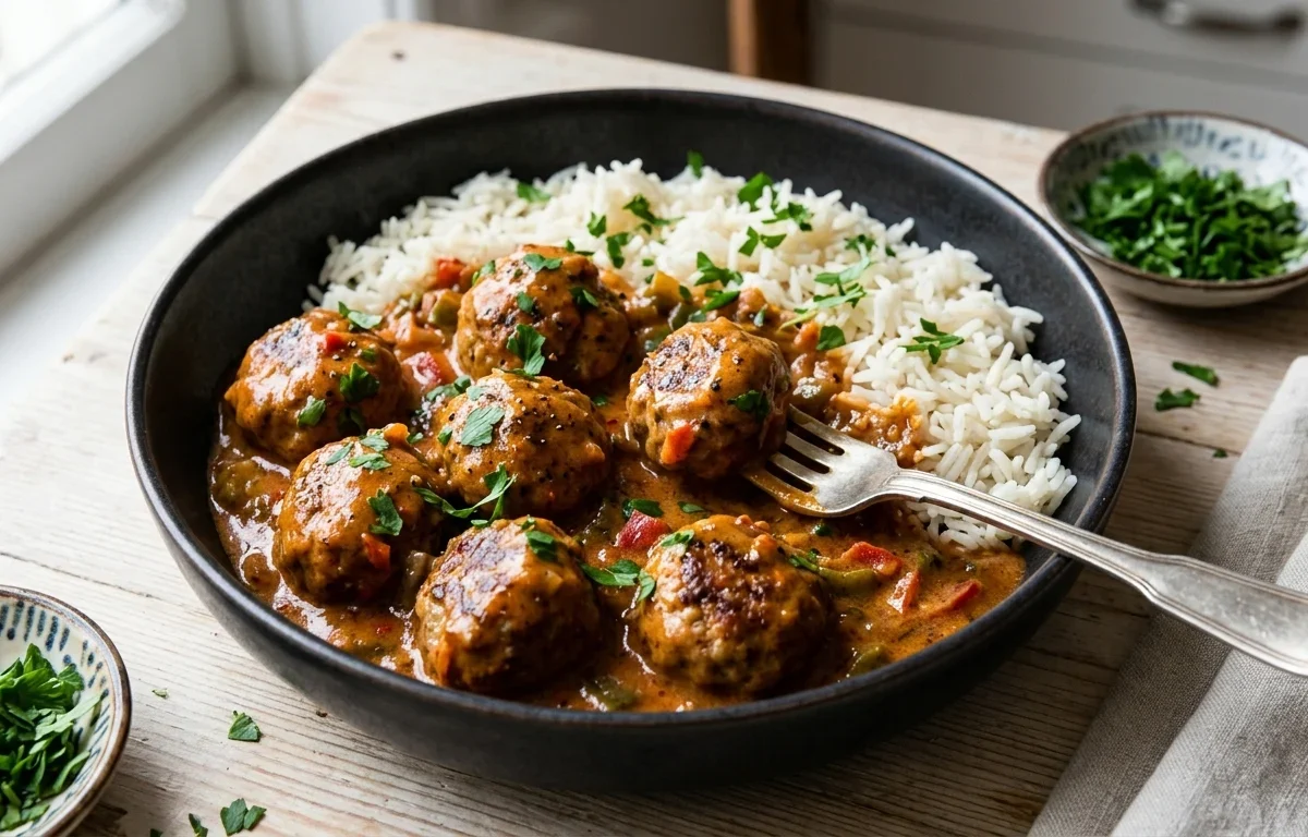 Creamy Cajun Meatballs