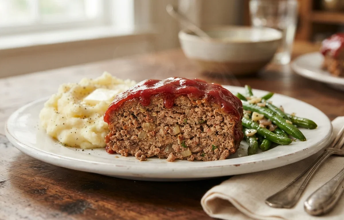 Classic Glazed Homemade Meatloaf Recipe
